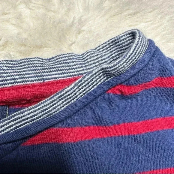 U.S. Polo Association T-Shirt Stripes V-Neck Blue &  Red Size 4T - Picture 5 of 16